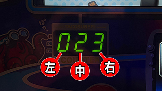カウントセグで全リールのスベリコマ数が確認可能
