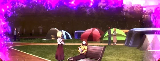 オルフェループ中の引き戻し中の液晶演出