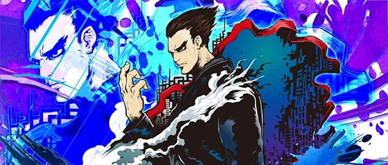 終了画面：一八（青背景）