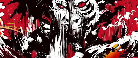 終了画面：一八＆平八（赤背景）