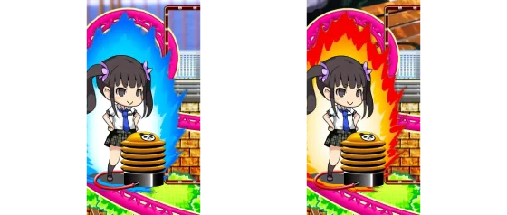 サブ液晶のオーラで示唆