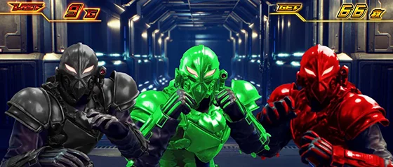 ラース選択時の演出：鉄拳衆（3人）