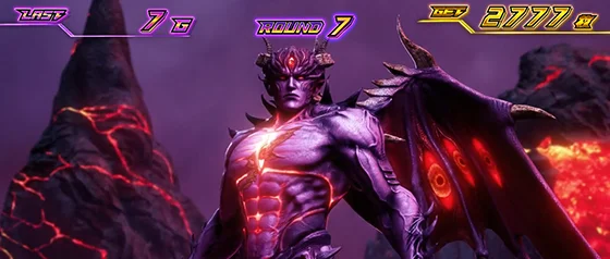 デビルラッシュ中の液晶画面