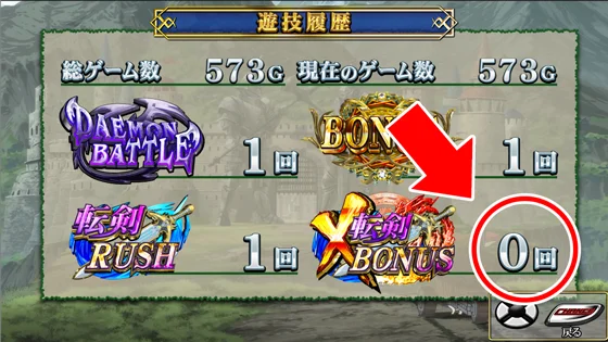 パチスロ 転生したら剣でしたのメニュー画面