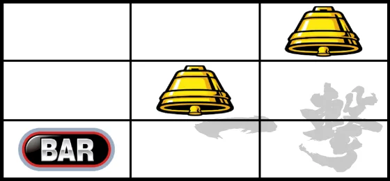 BBボーナスゲーム中の枚数調整手順成功時の停止形