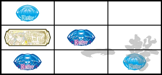 白BAR狙い時の停止形：幻想リプレイ①