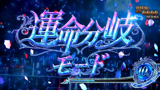 運命分岐モードの突入画面