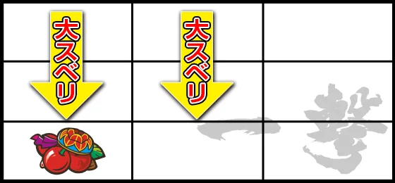大滑りチェリー（2リール時）