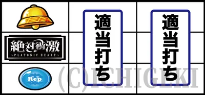 Ｌ 絶対衝激～PLATONIC HEART～のBAR中段停止時の打ち方