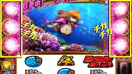 サーチライト点滅