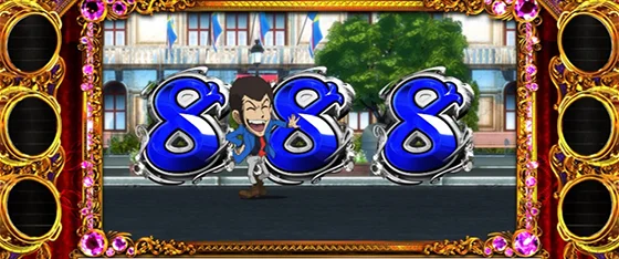 パチンコジャッジ演出で8図柄揃い