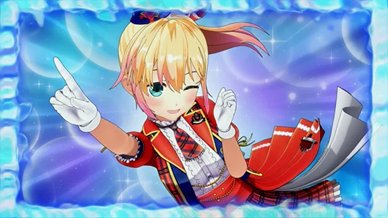 BB終了画面【虹河ラキモード】（指1本立て）