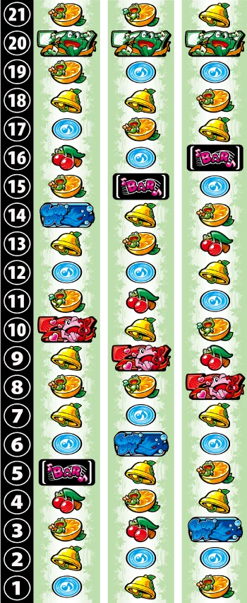 ケロット5BTのリール配列