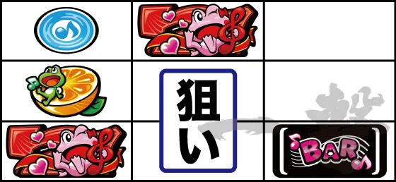 ボーナス察知赤7狙い1手目パターン2