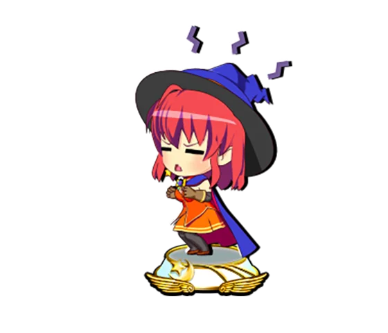 マジカルハロウィン ボーナストリガーのボーナス中のミニキャラ示唆（白台座①）
