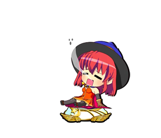 マジカルハロウィン ボーナストリガーのボーナス中のミニキャラ示唆（白台座②）