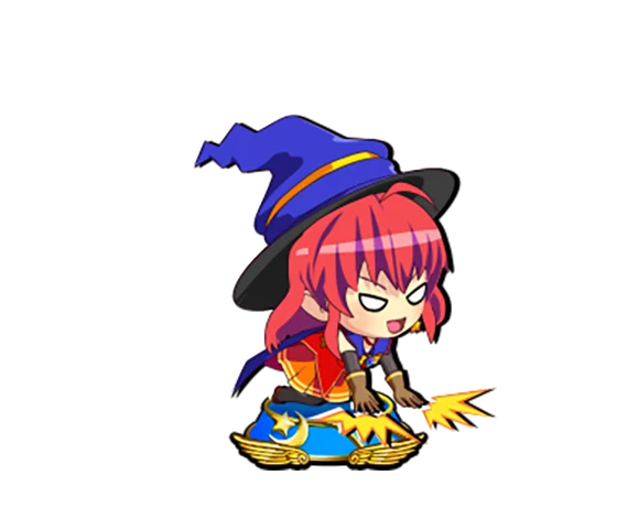マジカルハロウィン ボーナストリガーのボーナス中のミニキャラ示唆（青台座①）