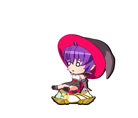 マジカルハロウィン ボーナストリガーのボーナス中のミニキャラ示唆（白台座②：ノワール）
