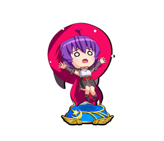マジカルハロウィン ボーナストリガーのボーナス中のミニキャラ示唆（青台座②：ノワール）
