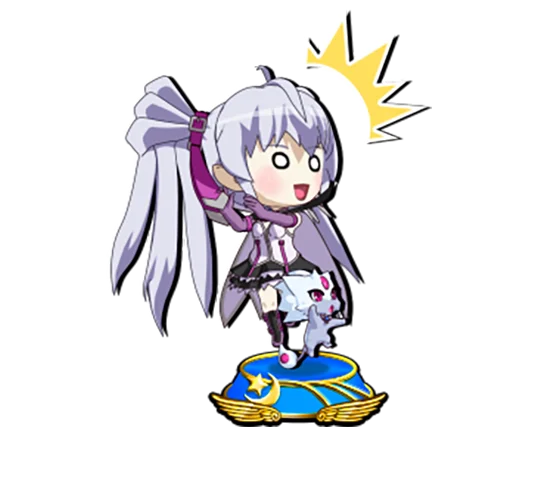 マジカルハロウィン ボーナストリガーのボーナス中のミニキャラ示唆（青台座②：フロスト）