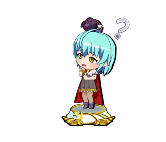 マジカルハロウィン ボーナストリガーのボーナス中のミニキャラ示唆（白台座①：ルル）