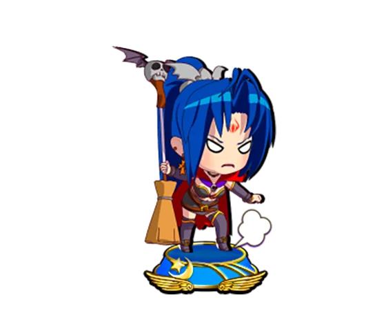 マジカルハロウィン ボーナストリガーのボーナス中のミニキャラ示唆（青台座①：ローズ：ローズ）