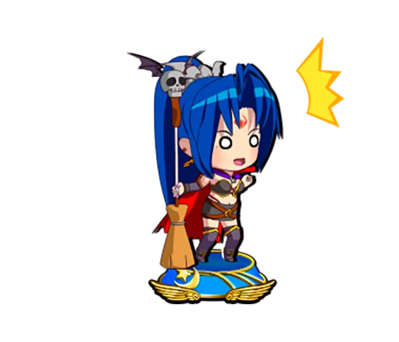 マジカルハロウィン ボーナストリガーのボーナス中のミニキャラ示唆（青台座②：ローズ：ローズ）
