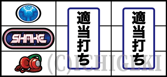 ＳＨＡＫＥ ＢＯＮＵＳ ＴＲＩＧＧＥＲのチェリー停止時の打ち方