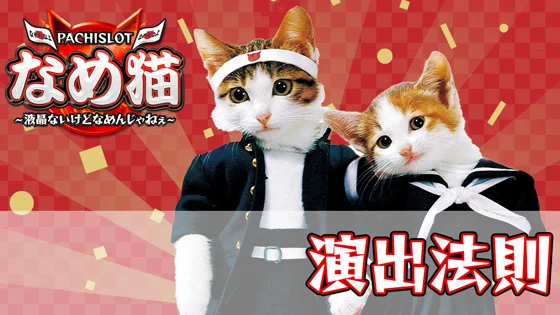 パチスロなめ猫の演出法則