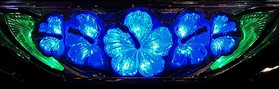 ハイビスカスランプ（青）