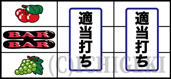 ネオアイムジャグラーEXのチェリー停止後適当打ち