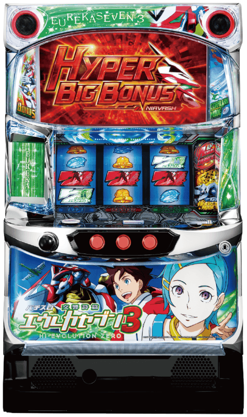 パチスロ交響詩篇エウレカセブン3 HI-EVOLUTION ZEROの筐体