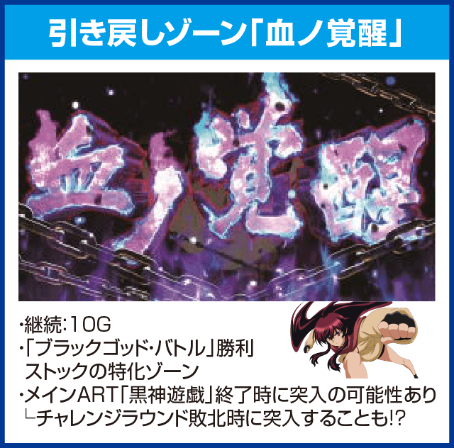 パチスロ 黒神 The Animationのピックアップ