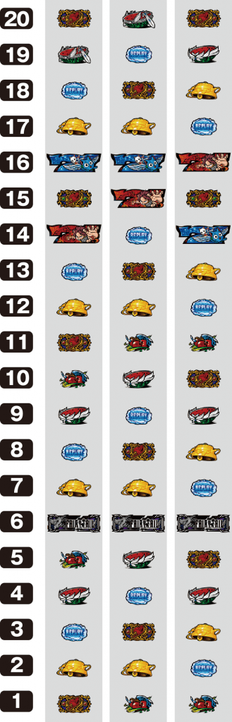 パチスロ FAIRY TAILのリール