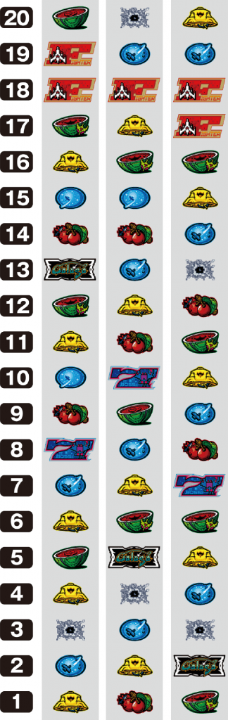 SLOTギャラガのリール