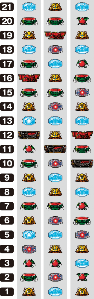 ぱちスロ 仮面ライダーBLACKのリール