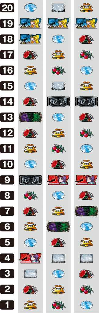 パチスロ〈物語〉シリーズ セカンドシーズンのリール