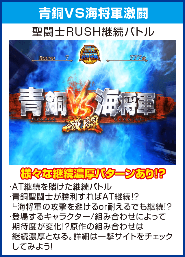パチスロ聖闘士星矢海皇覚醒Specialのピックアップ