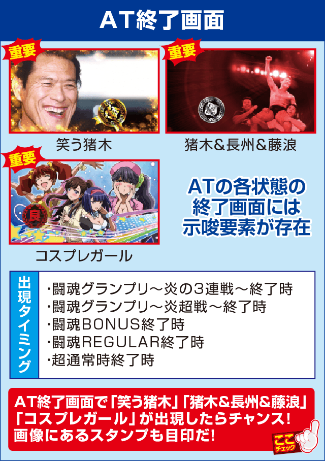 闘魂継承 アントニオ猪木という名のパチスロ機の確定演出