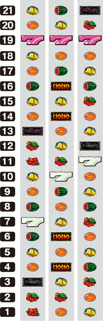 ツインドラゴンハナハナ-30のリール