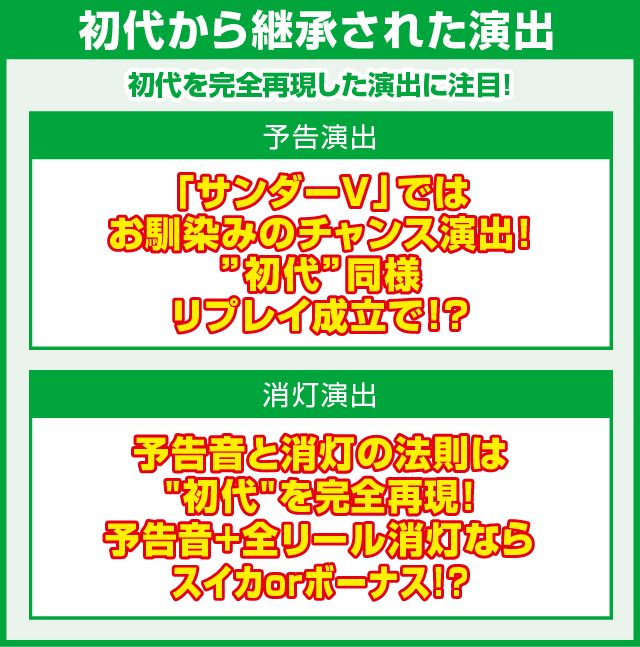 サンダーVリボルトのピックアップ