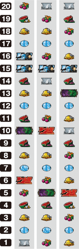 パチスロ偽物語のリール