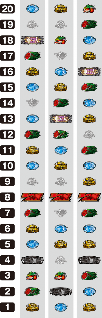 パチスロ亜人のリール