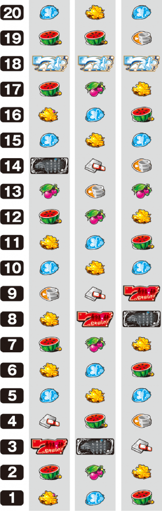 パチスロあの日見た花の名前を僕達はまだ知らない。のリール