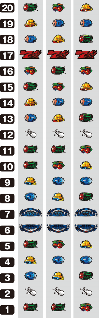 パチスロ 青鬼のリール