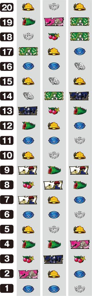 パチスロコードギアス反逆のルルーシュR2 C.C.ver.のリール