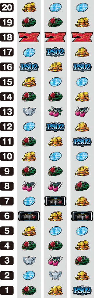 パチスロ ファンタシースターオンライン2のリール