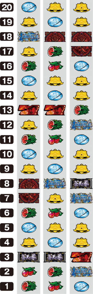 パチスロ蒼天の拳 朋友のリール