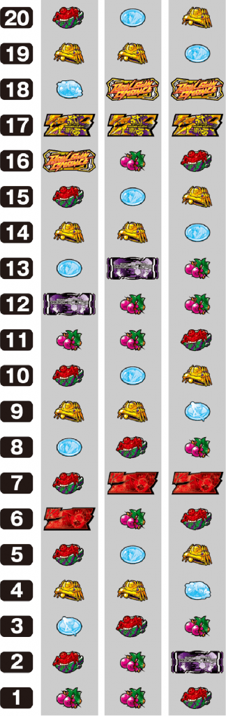 パチスロ トータル・イクリプスのリール