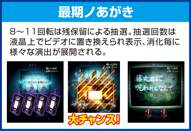 Pリング バースデイ呪いの始まり設定付のピックアップ